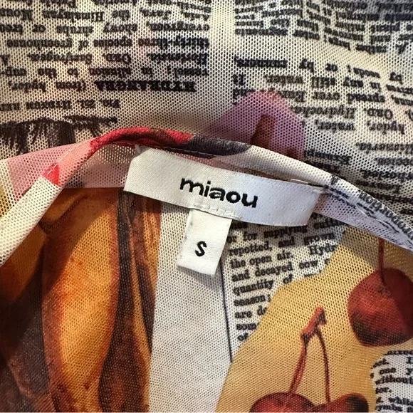 Miaou Mesh Long Sleeve Top - Picture 4 of 4